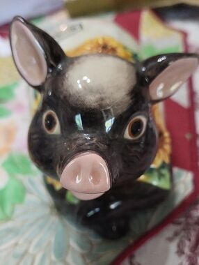 Vintage Fitz & Floyd Ceramic Pouporrie Pig